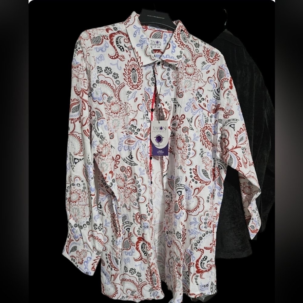 Men's stylish Tayion by Montee Holland button-down dress or casual shirt.